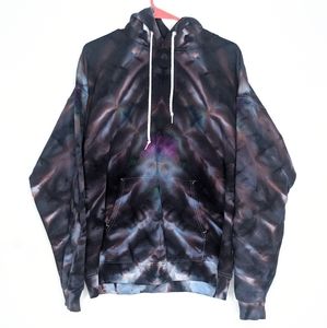 Tie Dye Hoodie Psychedelic Black Rave Festival